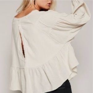 Free People Wildcat Top in Oatmeal XS